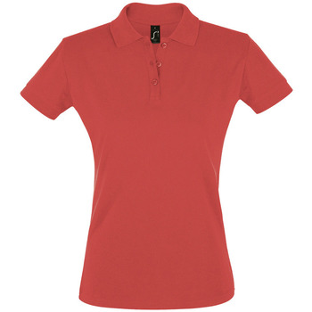 Oblačila Ženske Polo majice kratki rokavi Sols PERFECT COLORS WOMEN Rdeča
