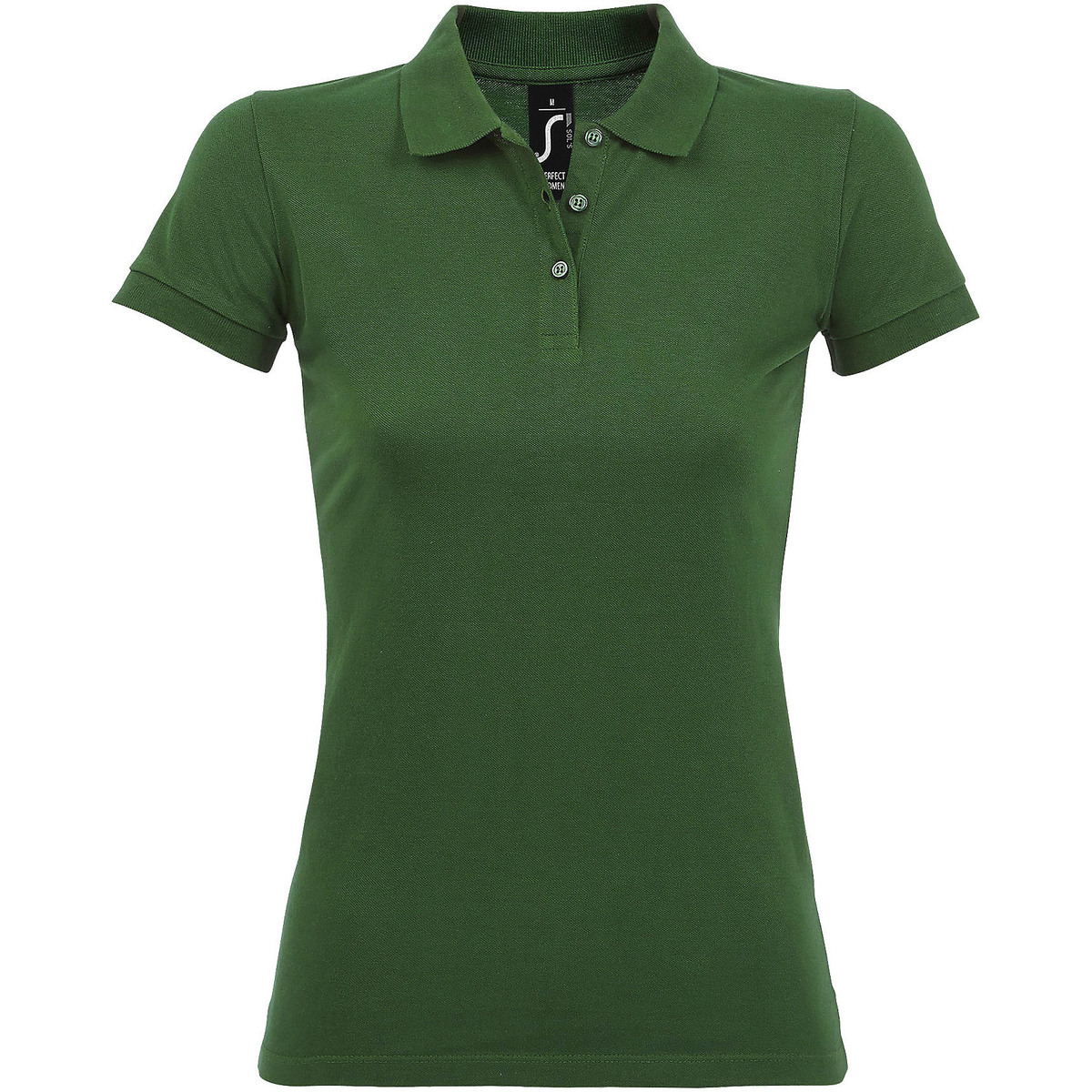 Oblačila Ženske Polo majice kratki rokavi Sols PERFECT COLORS WOMEN Zelena