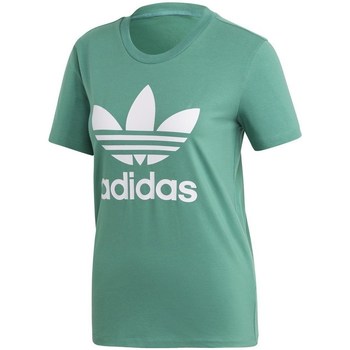 Oblačila Ženske Majice s kratkimi rokavi adidas Originals Trefoil Tee Zelena