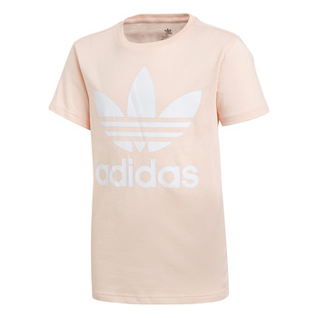 Oblačila Deklice Majice s kratkimi rokavi adidas Originals TREFOIL TEE Rožnata