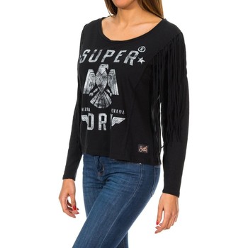 Oblačila Ženske Puloverji Superdry G60000GN-02A Črna