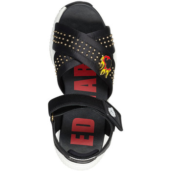 Ed Hardy Flaming sandal black Črna