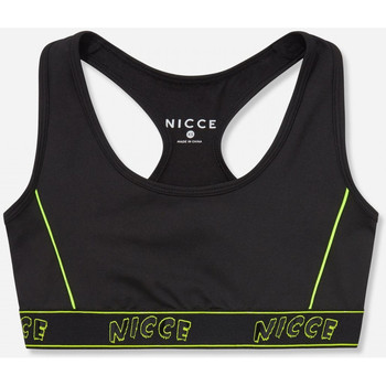 Oblačila Ženske Majice brez rokavov Nicce London Carbon racerback bra Črna