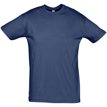 Oblačila Majice s kratkimi rokavi Sols REGENT COLORS MEN Modra