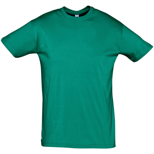 Sols REGENT COLORS MEN-CAMISETA hombre  CUELLO REDONDO de algodón Zelena