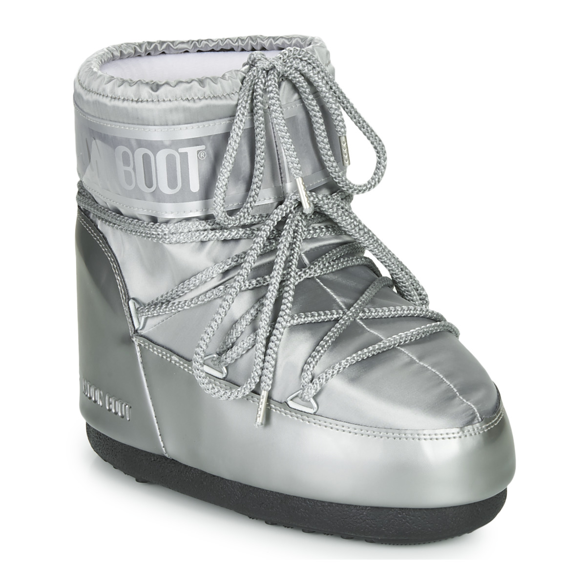 Čevlji  Ženske Škornji za sneg Moon Boot MOON BOOT CLASSIC LOW GLANCE Srebrna