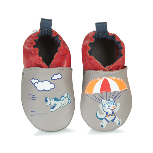 Robeez HAPPY WOLF Siva / Rdeča