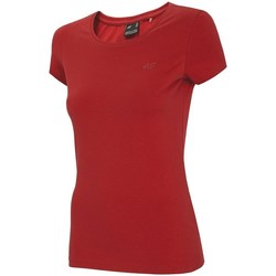 Oblačila Ženske Majice s kratkimi rokavi 4F TSD001 Rdeča
