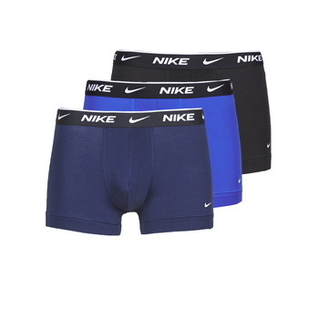 Spodnje perilo Moški Boksarice Nike EVERYDAY COTTON STRETCH Črna / Modra