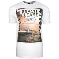 Oblačila Moški Majice s kratkimi rokavi Monotox Beach Oranžna, Bela