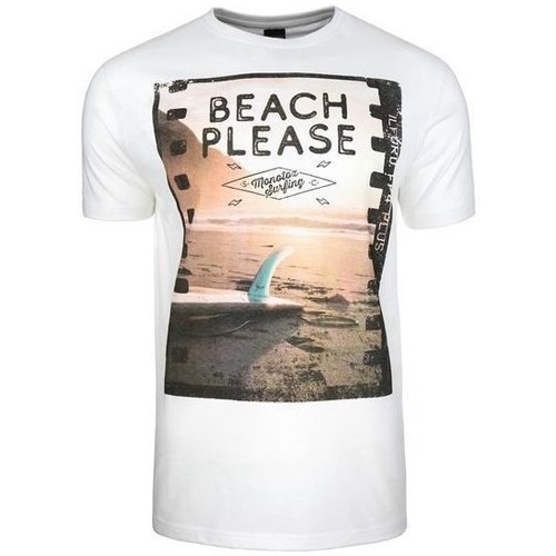 Oblačila Moški Majice s kratkimi rokavi Monotox Beach Bela, Oranžna