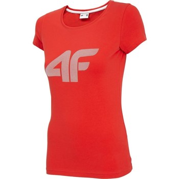 Oblačila Ženske Majice s kratkimi rokavi 4F TSD005 Rdeča