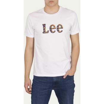 Oblačila Moški Majice s kratkimi rokavi Lee T-shirt  Camo Package Bright White Bela