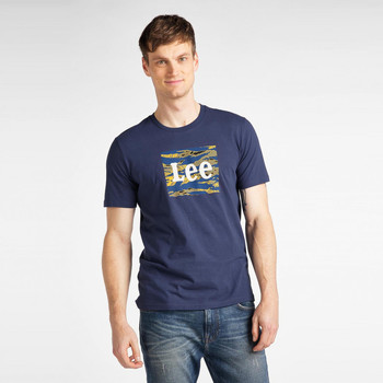 Oblačila Moški Majice s kratkimi rokavi Lee T-shirt  Camo Package Dark Navy Modra