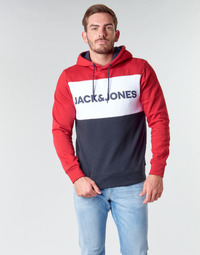 Oblačila Moški Puloverji Jack & Jones JJELOGO BLOCKING Rdeča