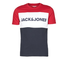 Oblačila Moški Majice s kratkimi rokavi Jack & Jones JJELOGO BLOCKING Rdeča