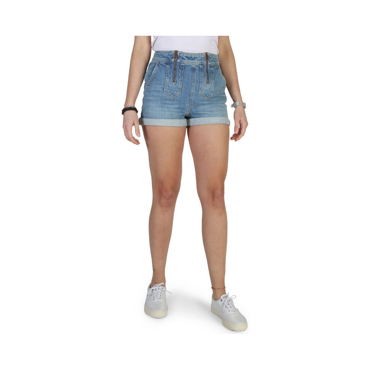 Oblačila Ženske Kratke hlače & Bermuda Tommy Hilfiger - ww0ww18344 Modra