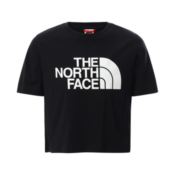 Oblačila Deklice Majice s kratkimi rokavi The North Face EASY CROPPED TEE Črna