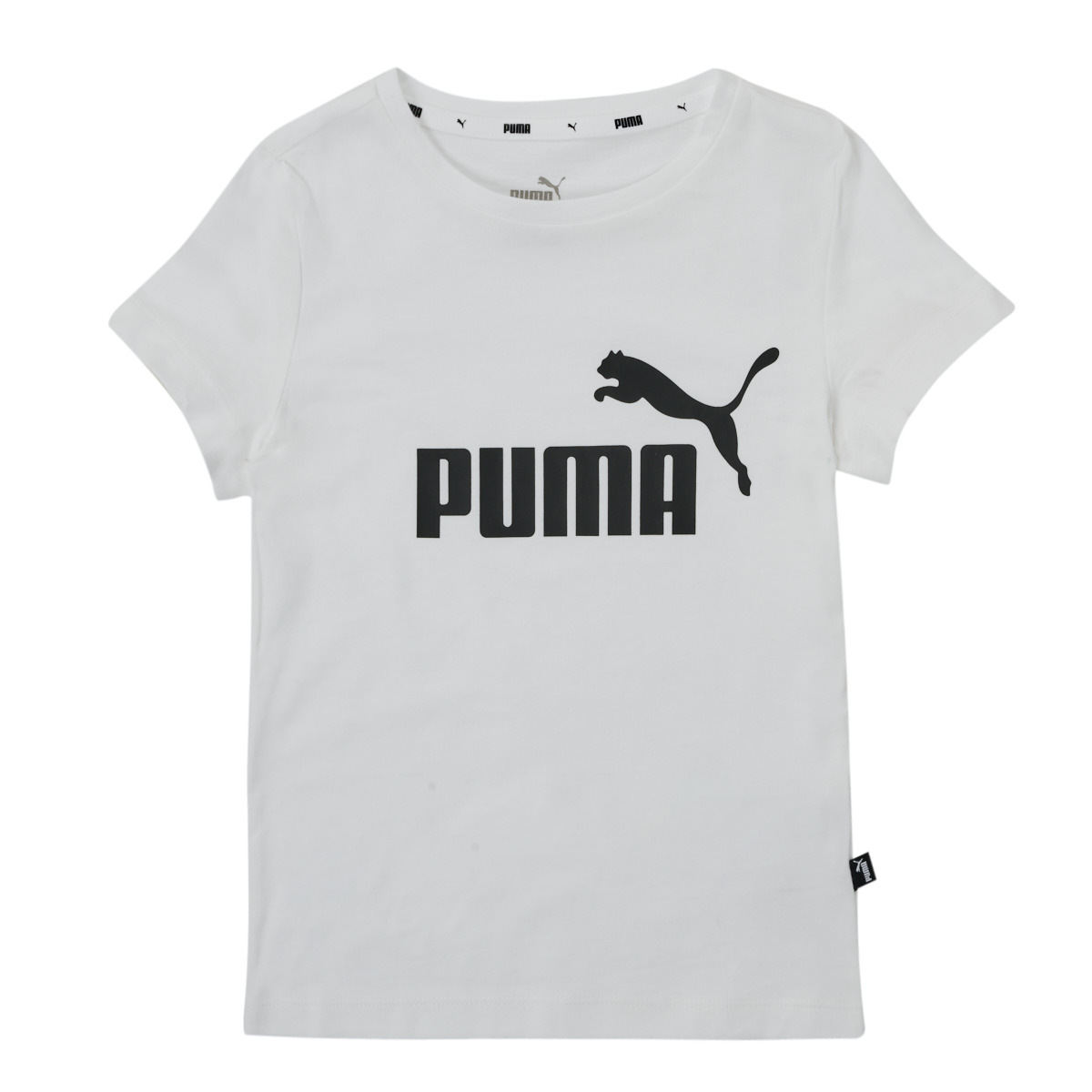 Oblačila Deklice Majice s kratkimi rokavi Puma ESS TEE Bela