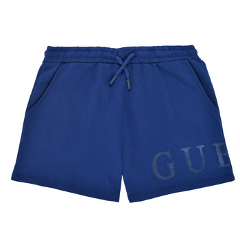 Oblačila Deklice Kratke hlače & Bermuda Guess J1GD00-KAN00-PSBL Modra