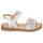 Čevlji  Deklice Sandali & Odprti čevlji Acebo's 5500SU-BLANCO Bela / Srebrna