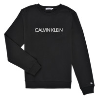 Oblačila Otroci Puloverji Calvin Klein Jeans INSTITUTIONAL LOGO SWEATSHIRT Črna