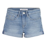 Oblačila Deklice Kratke hlače & Bermuda Calvin Klein Jeans SLIM SHORT ESS Modra