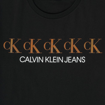 Calvin Klein Jeans CK REPEAT FOIL BOXY T-SHIRT Črna