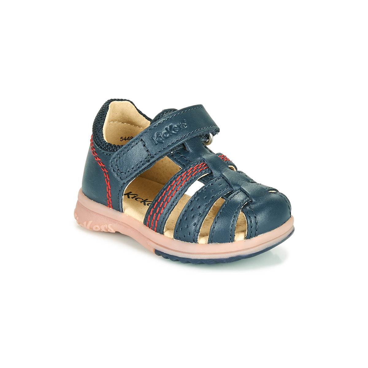 Čevlji  Dečki Sandali & Odprti čevlji Kickers PLATIBACK Modra
