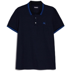 Oblačila Moški Polo majice kratki rokavi NeroGiardini E072370U Modra