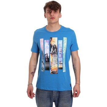 Oblačila Moški Majice & Polo majice Gaudi 011BU64028 Modra