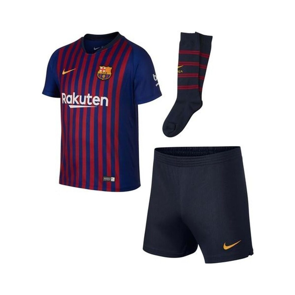 Oblačila Dečki Trenirka komplet Nike FCB MINIKIT 18 Modra