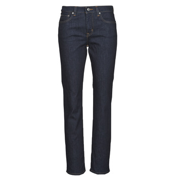 Oblačila Ženske Jeans straight Lauren Ralph Lauren MIDRISE STRT-5-POCKET-DENIM Modra