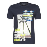 Oblačila Moški Majice s kratkimi rokavi Guess GUESS CLUB CN SS TEE Modra