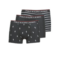 Spodnje perilo Moški Boksarice Polo Ralph Lauren CLASSIC TRUNK X3 Črna / Bela / Črna