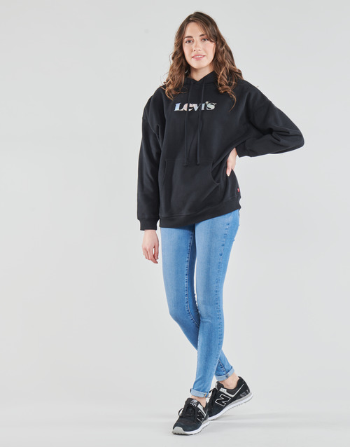 Levi's GRAPHIC RIDER HOODIE Črna