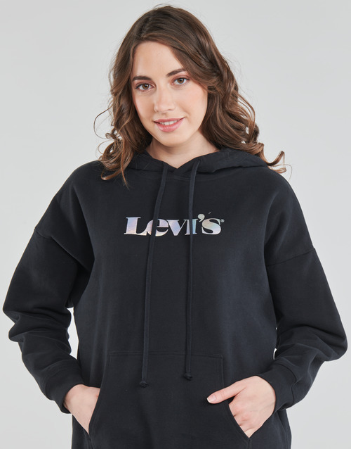 Levi's GRAPHIC RIDER HOODIE Črna