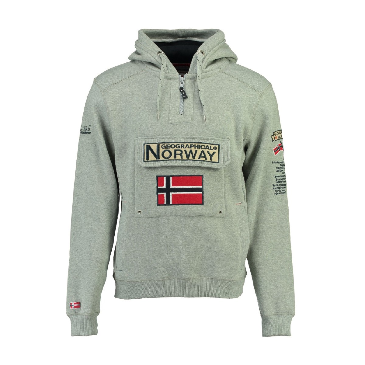 Oblačila Dečki Puloverji Geographical Norway GYMCLASS Siva