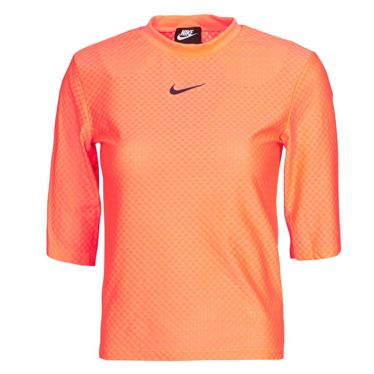Oblačila Ženske Majice s kratkimi rokavi Nike NSICN CLSH TOP SS MESH Oranžna