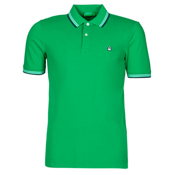 Oblačila Moški Polo majice kratki rokavi Benetton 3WG9J3181-108 Zelena