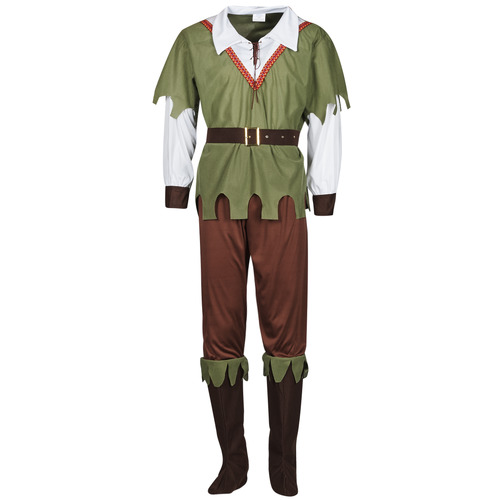 Oblačila Moški Kostumi Fun Costumes COSTUME ADULTE FOREST HUNTER Večbarvna