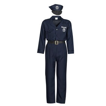 Oblačila Moški Kostumi Fun Costumes COSTUME ADULTE OFFICIER DE POLICE Večbarvna