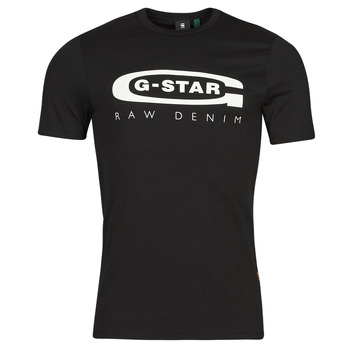 Oblačila Moški Majice s kratkimi rokavi G-Star Raw GRAPHIC 4 SLIM Črna
