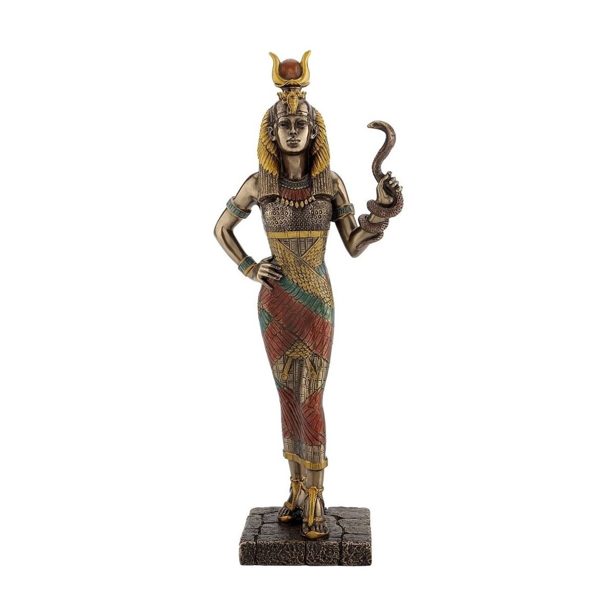 Dom Kipci in figurice Signes Grimalt Egipčanska Boginja Hathor Pozlačena
