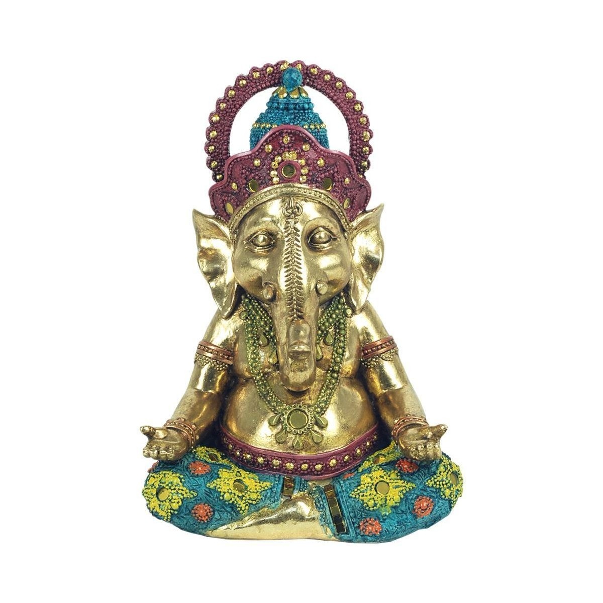 Dom Kipci in figurice Signes Grimalt Ganesha Slika Joge Pozlačena