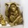 Dom Kipci in figurice Signes Grimalt Zlati Orangutan Pozlačena