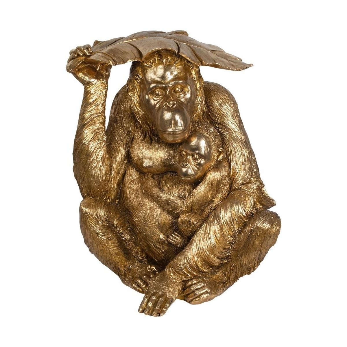 Dom Kipci in figurice Signes Grimalt Zlati Orangutan Pozlačena