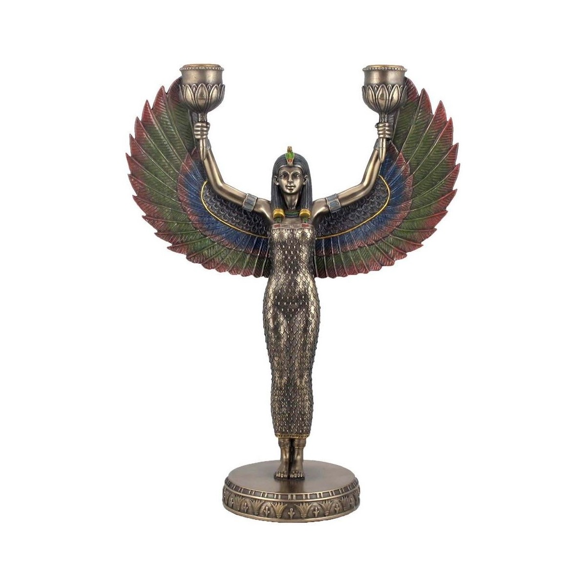 Dom Kipci in figurice Signes Grimalt Svečnik Egipčanske Boginje Pozlačena
