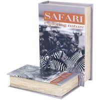 Dom Košare / škatle in košarice Signes Grimalt Knjižne Škatle Safari Zebra 2U Večbarvna