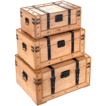 Dom Kovčki in škatle za shranjevanje Signes Grimalt Set 3 Kovčki Set 3 U Kostanjeva